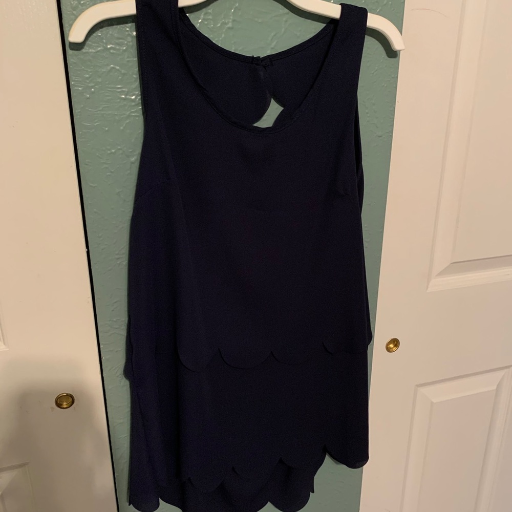 Open back tank top